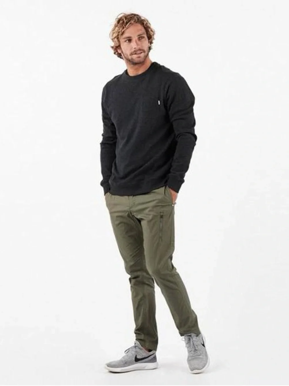 Vuori Ripstop Climber Pant Army Green Drawstring Hiking S